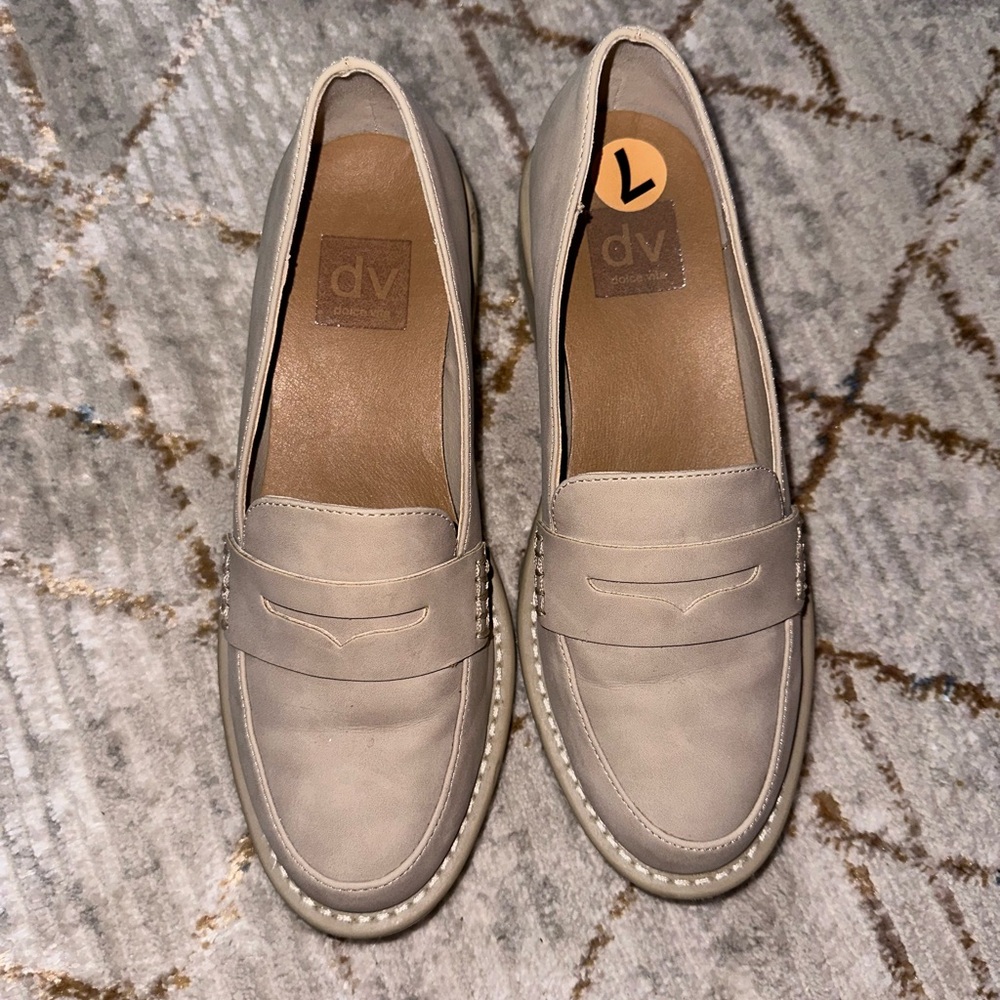 Tan loafers